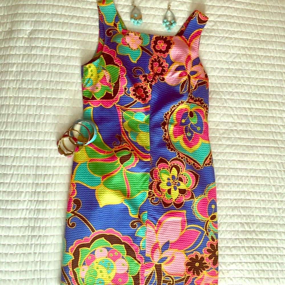 Mod Lilly Pulitzer hidden monkey dress size 4